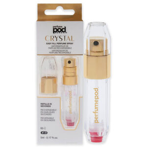 Perfume Pod Crystal-Gold by Travalo for Unisex-0.17 oz Refillable Spray (Empty)
